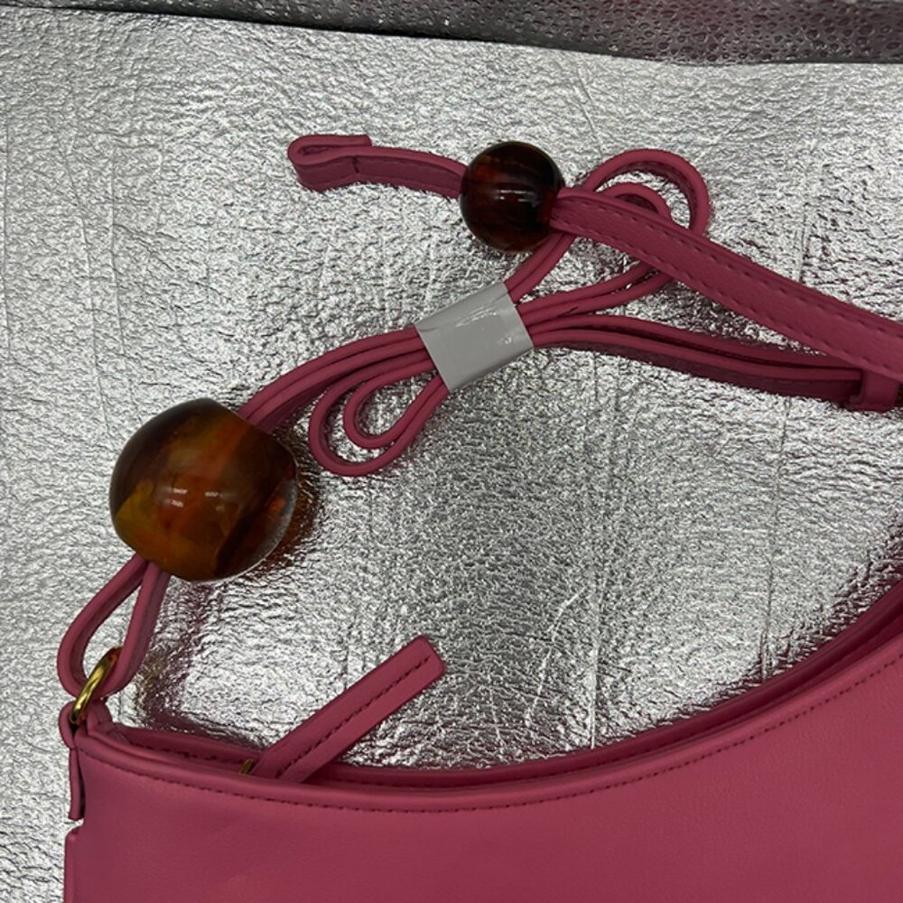 Jacquemus Vintage Pink Leather Underarm Bag - Picture 6 of 6